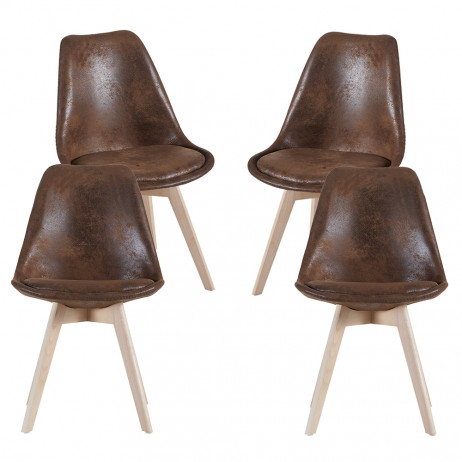 Pack 4 Chaises Synk Vintage